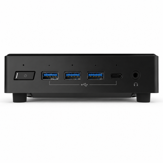 MINI PC ECS LIVA Z3, CPU INTEL CELERON N5100, RAM DDR4 4GB (HASTA 16GB), ROM EMMC 128GB (HASTA 1TB), CONECTIVIDAD 3 X USB, 1 X USB-C, 2 X GIGALAN, 1 X HDMI