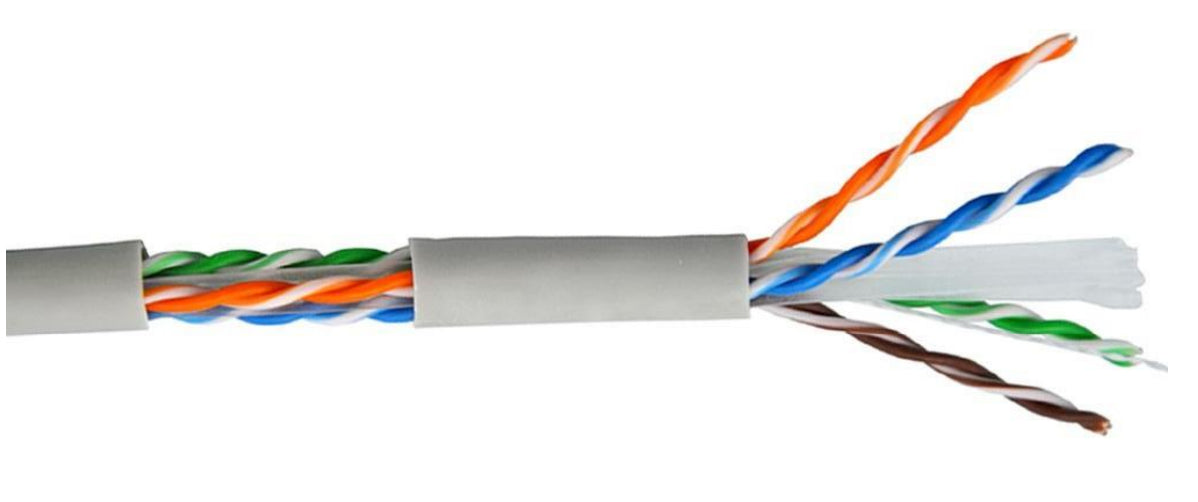 BOBINA UTP CAT6 PARA INTERIOR , 4 PARES, 23 AWG, BOBINA DE 305 MTS, 100% COBRE, COLOR BLANCO