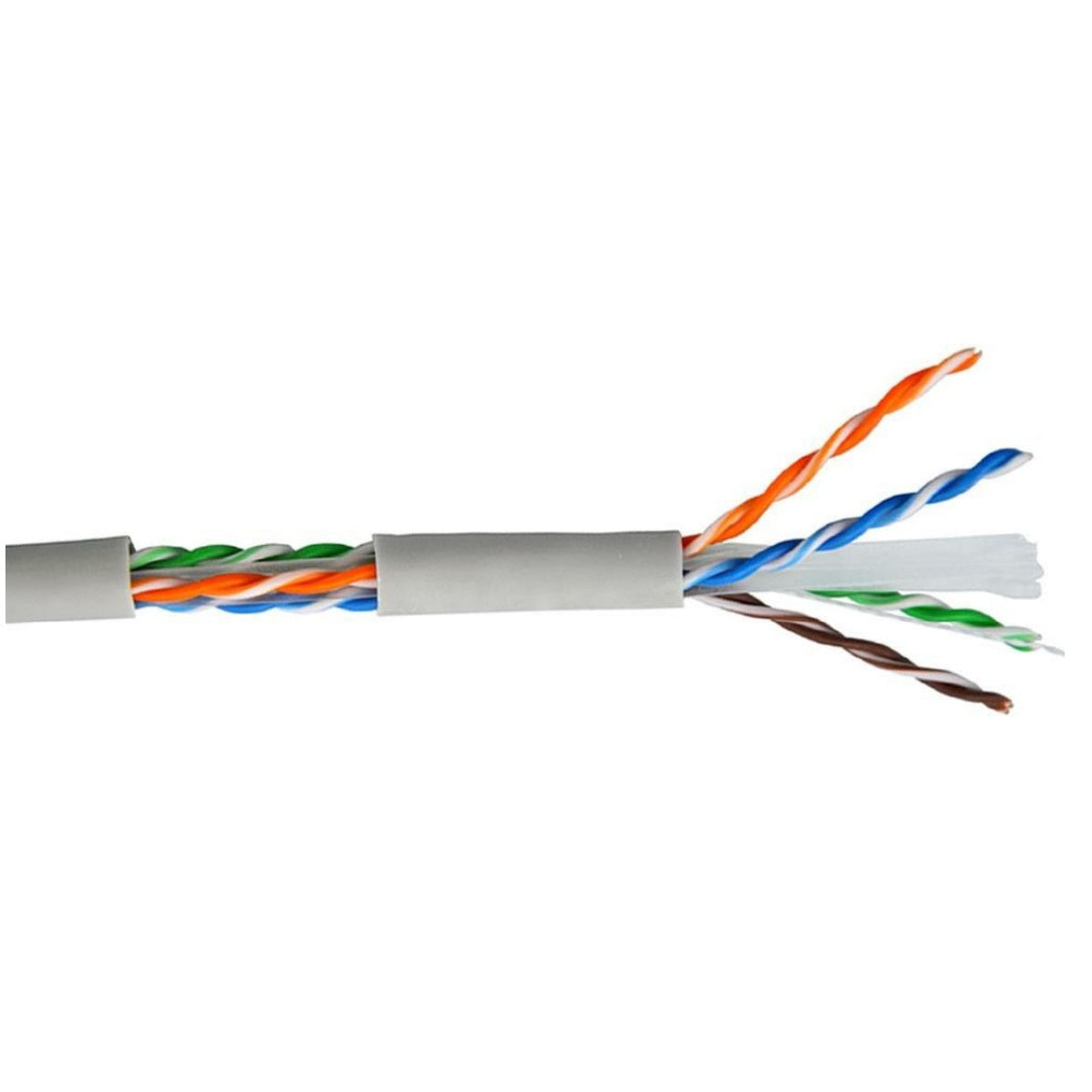 BOBINA UTP CAT6 PARA INTERIOR , 4 PARES, 23 AWG, BOBINA DE 305 MTS, 100% COBRE, COLOR BLANCO