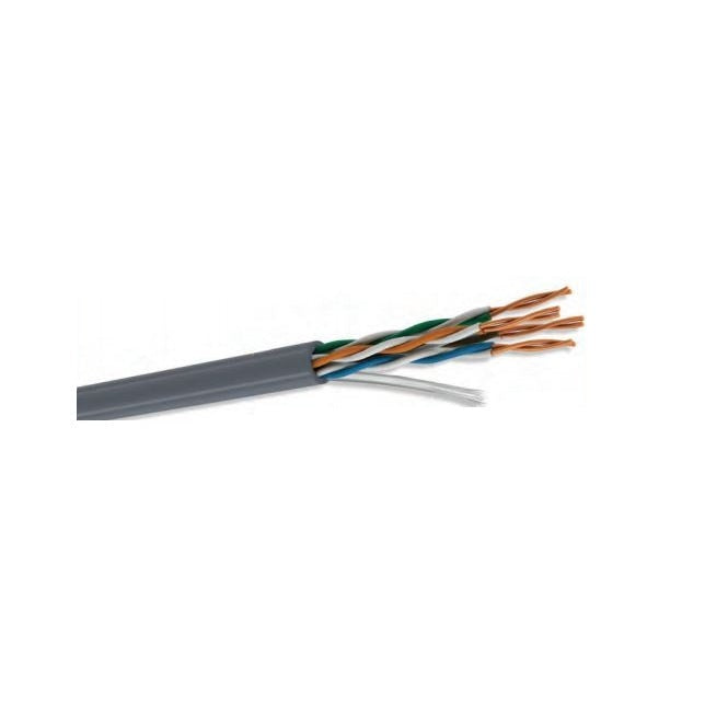 BOBINA UTP CAT5E PARA INTERIOR, 4 PARES, 24 AWG, BOBINA DE 305 MTS, 100% COBRE, CONDUMEX 66445632, COLOR GRIS