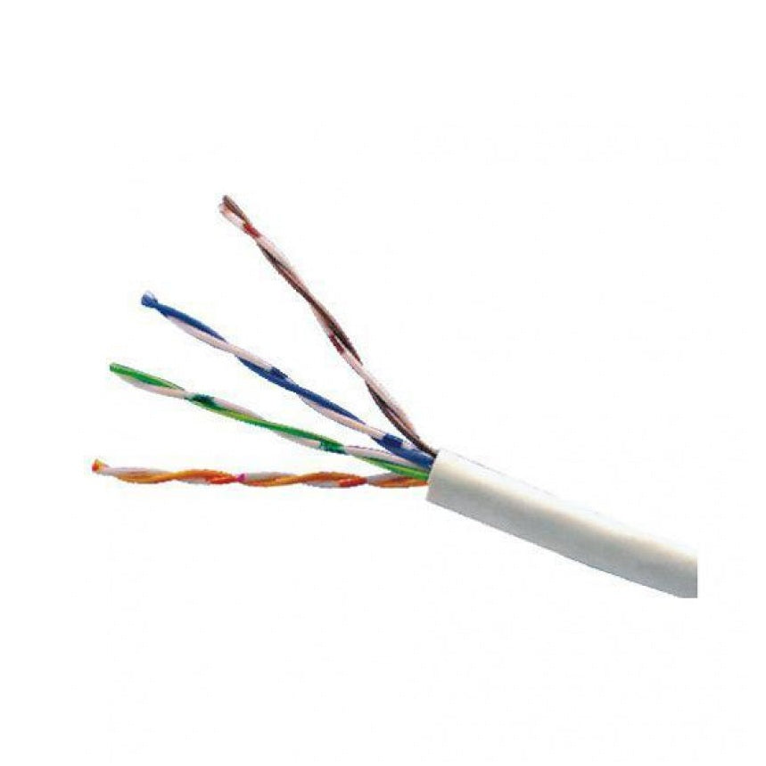 BOBINA DE CABLE SAXXON OUTP5ECCA305BC, 305 M, CAT5E, BLANCO, CABLEADO POR UTP, INTERIOR