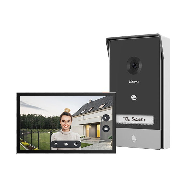 VIDEOPORTERO EZVIZ HP7, NEGRO, H.265 / H.264, 7 PULGADAS, 2048 X 1296 PIXELES