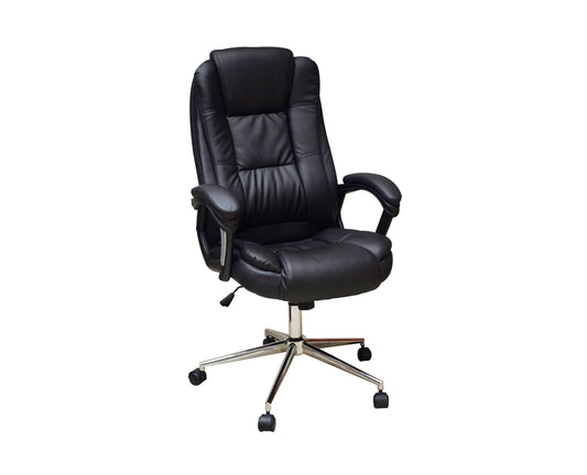 SILLA EJECUTIVA NACEB TECHNOLOGY NEGRO NA-0930N, EJECUTIVA, ASIENTO ACOLCHADO, NEGRO, VINIPIEL