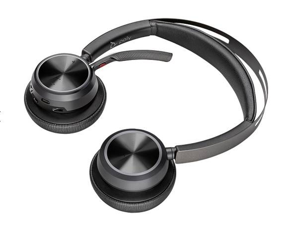 HP POLY VOYAGER FOCUS 2, BLUETOOTH PARA MOVILES Y COMPUTADORA, CON CABLE USB-C/A