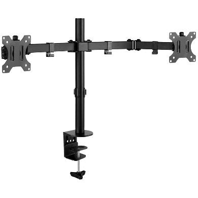 SOPORTE PARA MONITOR LCD, DE 2 BRAZOS, DE 13 A 32 PULGADAS, P/MONTAJE ESCRITORIO, RESISTENCIA 8 KG C/U, BROBOTIX 963210