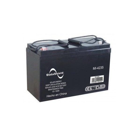 BATERÍA DATASHIELD MI-4235, 100 AH , SISTEMAS SOLARES Y/O INVERSORES CARGADORES SOLARES, 12 V, NEGRO