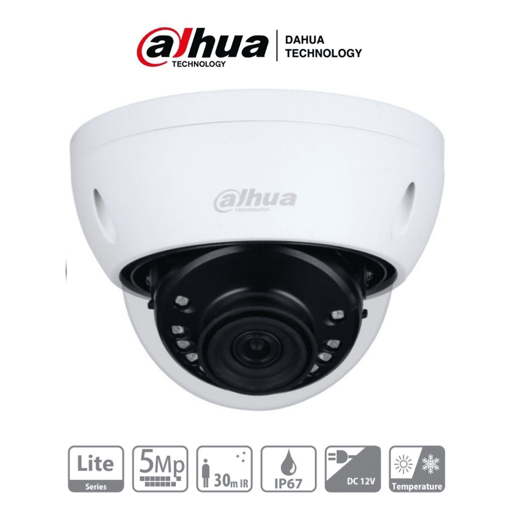 DAHUA HAC-HDBW1500E-28 - CÁMARA DOMO DE 5 MEGAPIXELES ANTIVANDALICA/ LENTE DE 2.8MM/ 111 GRADOS DE APERTURA/ IR DE 30 MTS/ IP67/ IK10/