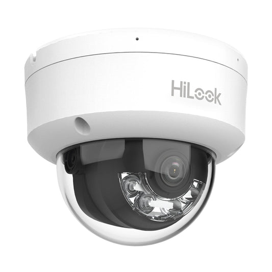 DOMO IP DE 4MP / USO EN INTERIOR / LENTE 2.8 MM / 20 MTS IR + 20 MTS LUZ BLANCA / MICRÓFONO INTEGRADO / ACUSENSE LITE / POE / DWDR / H.265+ / ONVIF