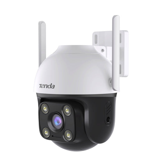 CÁMARA DE VIGILANCIA PARA EXTERIORES DE ALTO RENDIMIENTO TENDA CH7,INTEGRA COBERTURA VISUAL DE 360°,VISIÓN NOCTURNA A COLOR Y DETECCIÓN DE PERSONAS.