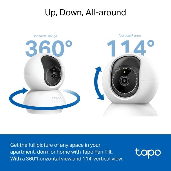 CÁMARA DE SEGURIDAD WI-FI PARA EL HOGAR CON PAN/TILT AI TAPO C230