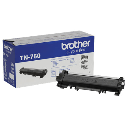 TÓNER BROTHER TN760, NEGRO, RENDIMIENTO APROXIMADO 3,000 PÁGINAS, PARA EQUIPOS DCPL2551DW.