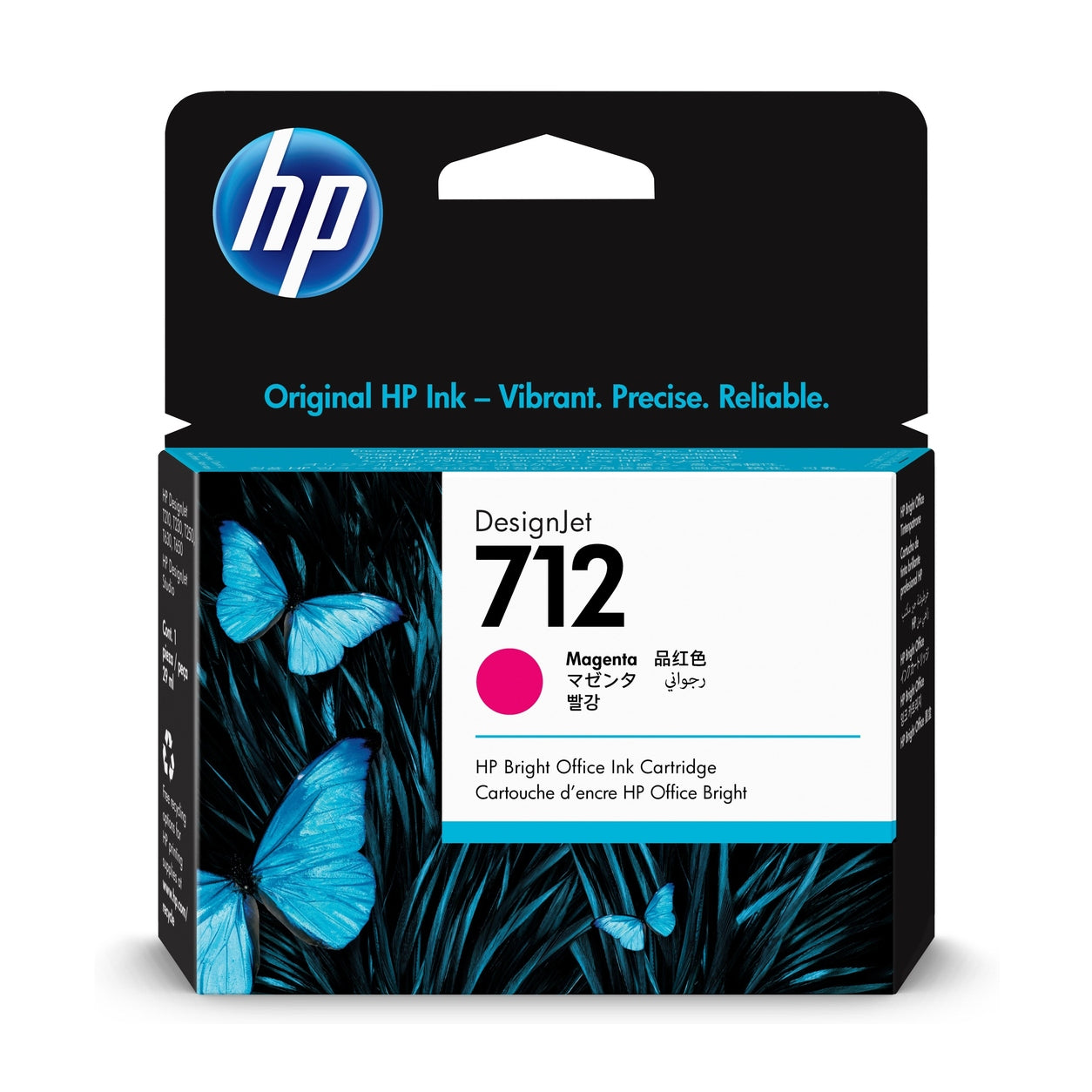 TINTA HP 712, 3ED68A, MAGENTA 29ML