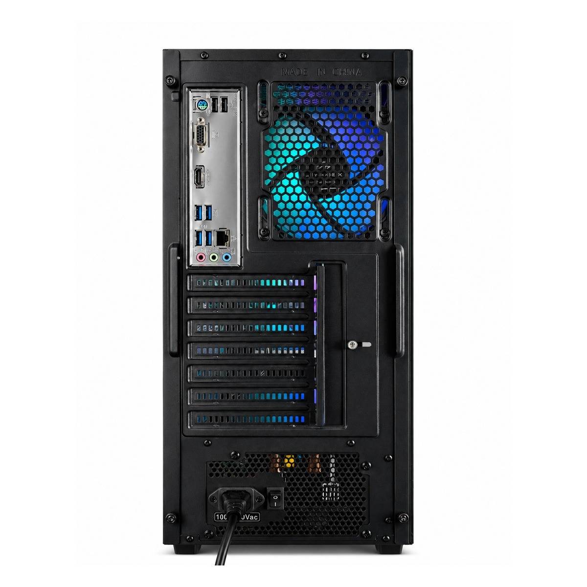 PC HY GAMING TRINITY BY EINAREX NEGRO RYZEN 7 5600GT RAM 16GB SSD480GB CHIPSET A520. FUENTE DE PODER CYBENETIC BRONZE. WINDOWS 11 PRUEBA