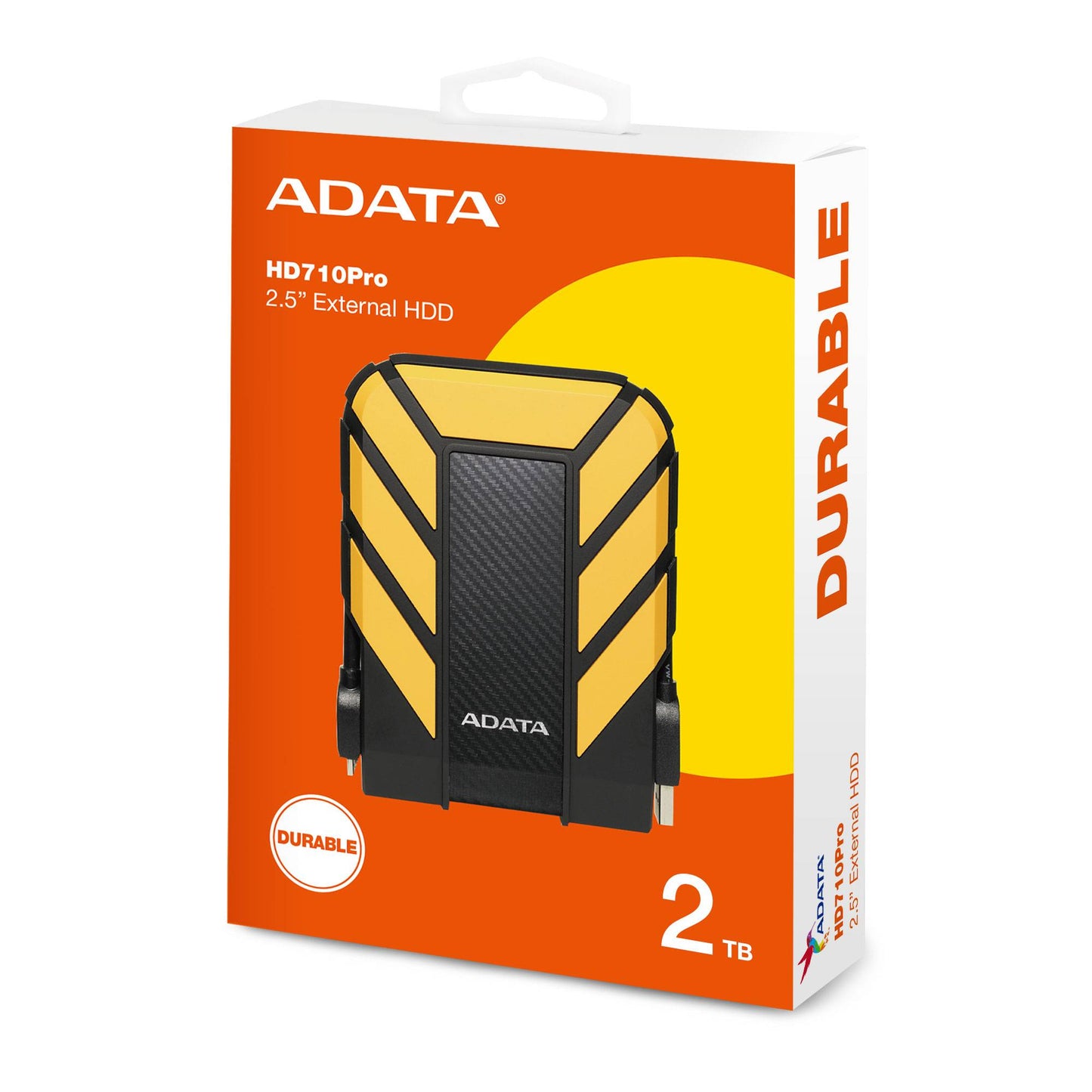 DISCO DURO EXTERNO HD710 PRO 2TB 2.5 PULGADAS INTERFAZ USB 3.2 GEN1. IMPERMEABLE Y RESISTENTE A GOLPES. COLOR AMARILLO AHD710P-2TU31-CYL