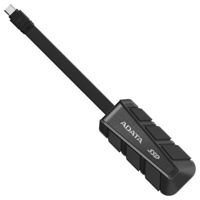 SSD EXTERNO ADATA SC740 1TB. USB TIPO C INCORPORADO, 1.050/1.000 MB/S DE LECTURA/ESCRITURA, RESISTENTE A CAÍDAS MIL-STD DE 1,22 M. NEGRO.SC740-1000G-CBK