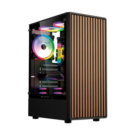 GABINETE GAMER MEDIA TORRE ATX DRAGONFLY WOOD GM580CB FACTOR: ATX, MICRO ATX - MINI ITX