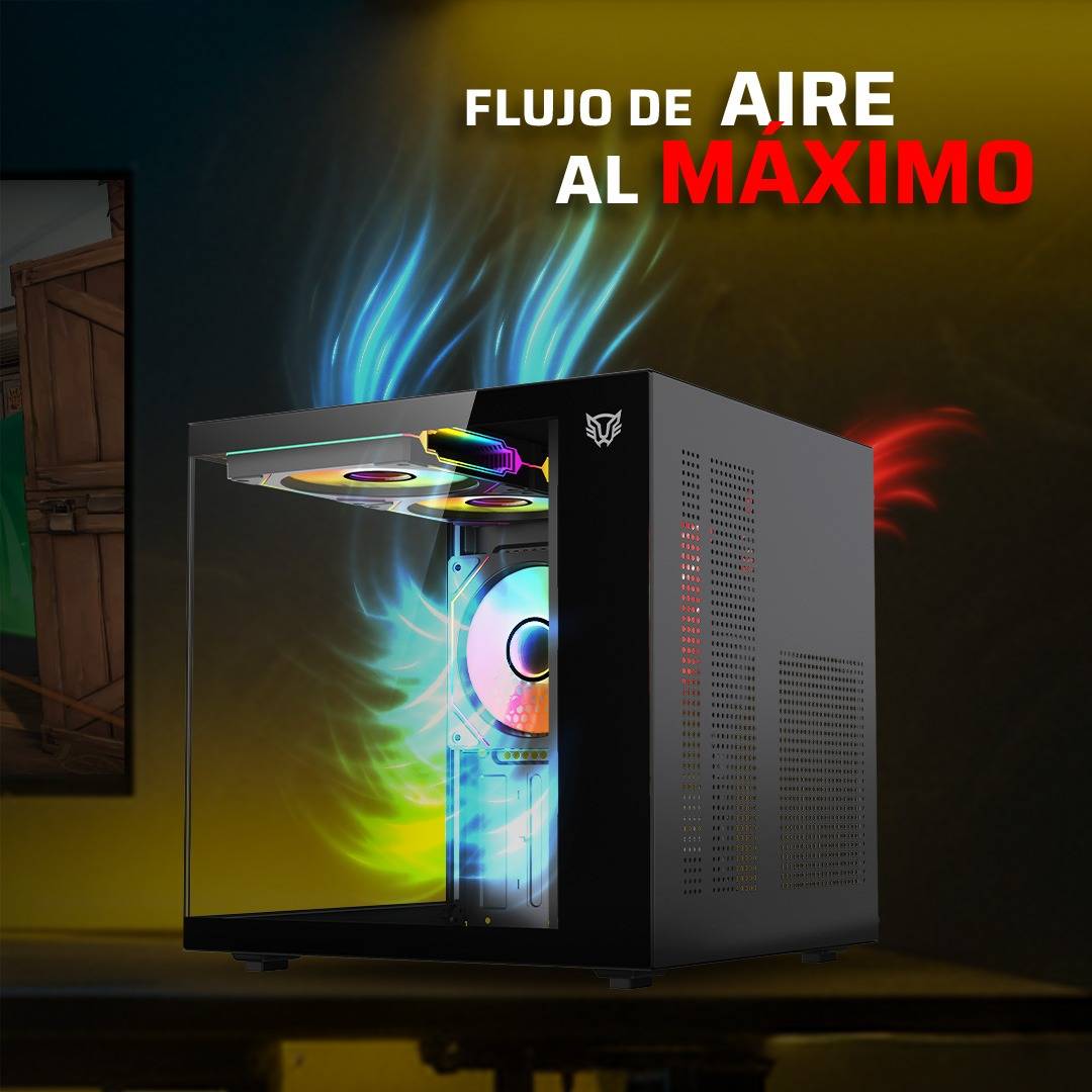GABINETE GAMER MINI TORRE TANK GLOW MINI 3500 FACTOR: MICRO ATX - MINI ITX