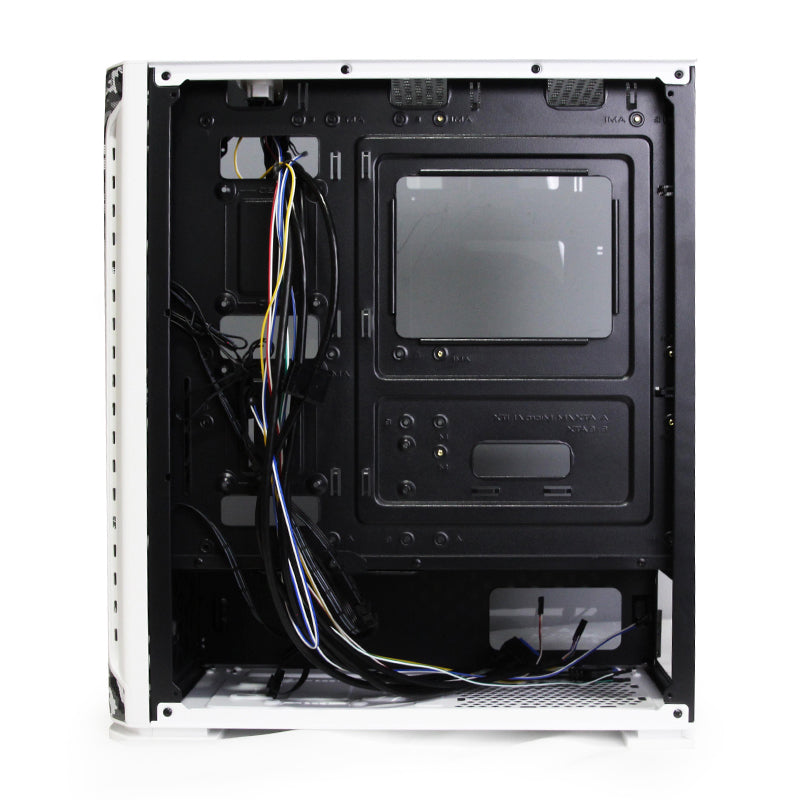YEYIAN GABINETE HOLLOW SERIE 2500 CAMUFLAGE BLANCO, MEDIA TORRE, ITX, MICRO ATX, ATX, EATX, 7 RANURAS DE EXPANSION, SIN VENT INC, YHG-49704