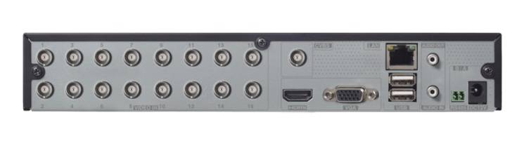 DVR PENTAHIBRIDO DE 16 CANALES 3K/5 MP (AHD/TVI/CVI/CVBS) + 8 CH-IP HASTA 5 MP (VIA RED), DYNAMIC HYBRID, HDD 6 TB, HDMI, P2P