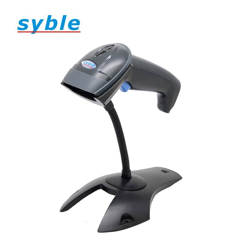 LECTOR DE CÓDIGO DE BARRAS SYBLE 6258, 2D, USB, INCLUYE BASE