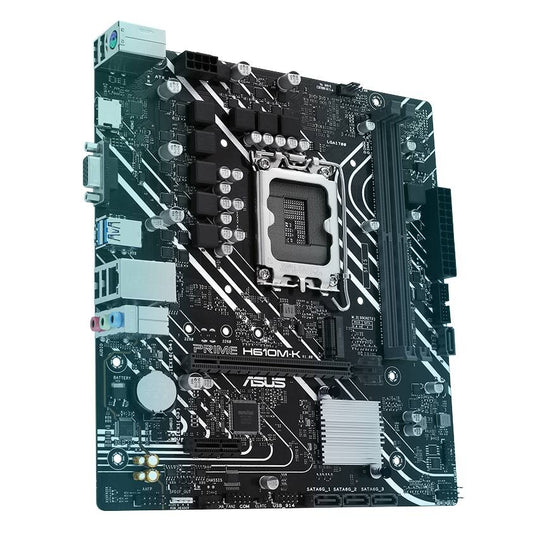 TARJETA MADRE ASUS PRIME H610M-K, DDR5, 96 GB, INTEL SOCKET LGA1700, MICRO-ATX, D-SUB Y HDMI
