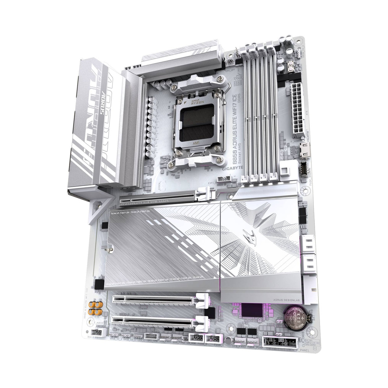 TARJETA MADRE GIGABYTE ATX B850 A ELITE WF7 ICE, DDR5, AM5, 256 GB, PARA AMD