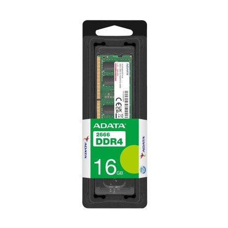 MEMORIA RAM ADATA AD4S266616G19-SGN, 16 GB, DDR4, 2666 MHZ, SO-DIMM