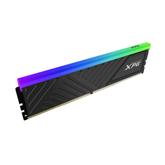 MEMORIA RAM ADATA XPG SPECTRIX D35G, DDR4 8GB UDIMM 3200MHZ, CON ILUMINACIÓN RGB. DISIPADOR NEGRO. AX4U32008G16A-SBKD35G