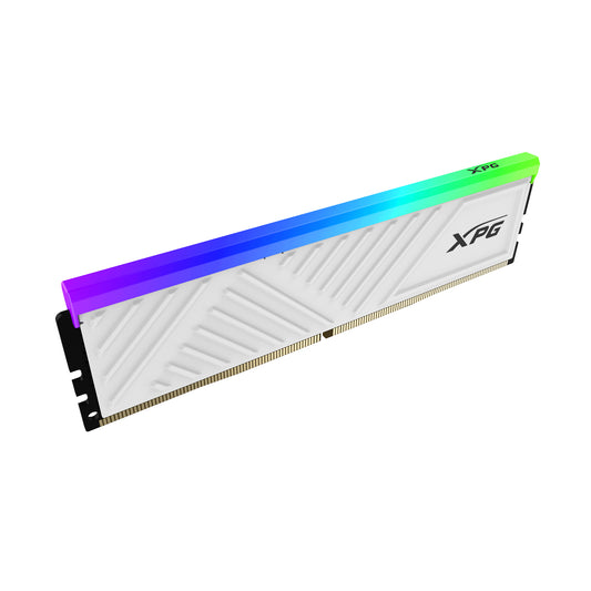 MEMORIA RAM ADATA XPG SPECTRIX D35G, DDR4 16GB UDIMM 3200MHZ, CON ILUMINACIÓN RGB. DISIPADOR BLANCO. AX4U320016G16A-SWHD35G