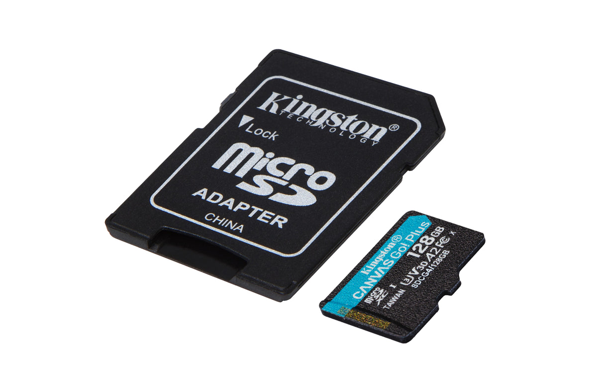 MEMORIA MICROSD KINGSTON CANVAS GO! PLUS GEN4 128GB R.200MB/S CL10 UHS-I U3 V30 A2