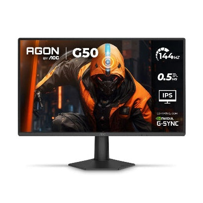 MONITOR AOC GAMING 24G50F BRILLO 300 CD/M2 (TYPICAL ) TIEMPO DE RESPUESTA 0.5 MS (MPRT) ENTRADA DE SEÑAL HDMI 1.4 X 1 DP RESOLUCIÓN 1920 X 1080 @ 144 HZ PA