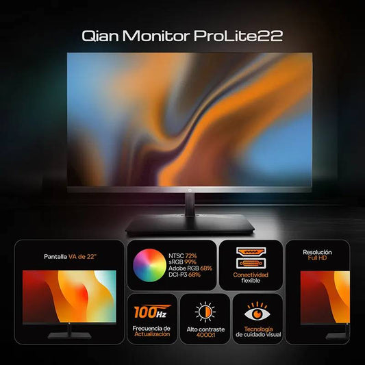 MONITOR PROLITE 22 PULGADAS QIAN MODELO: QMF-VAF22-02