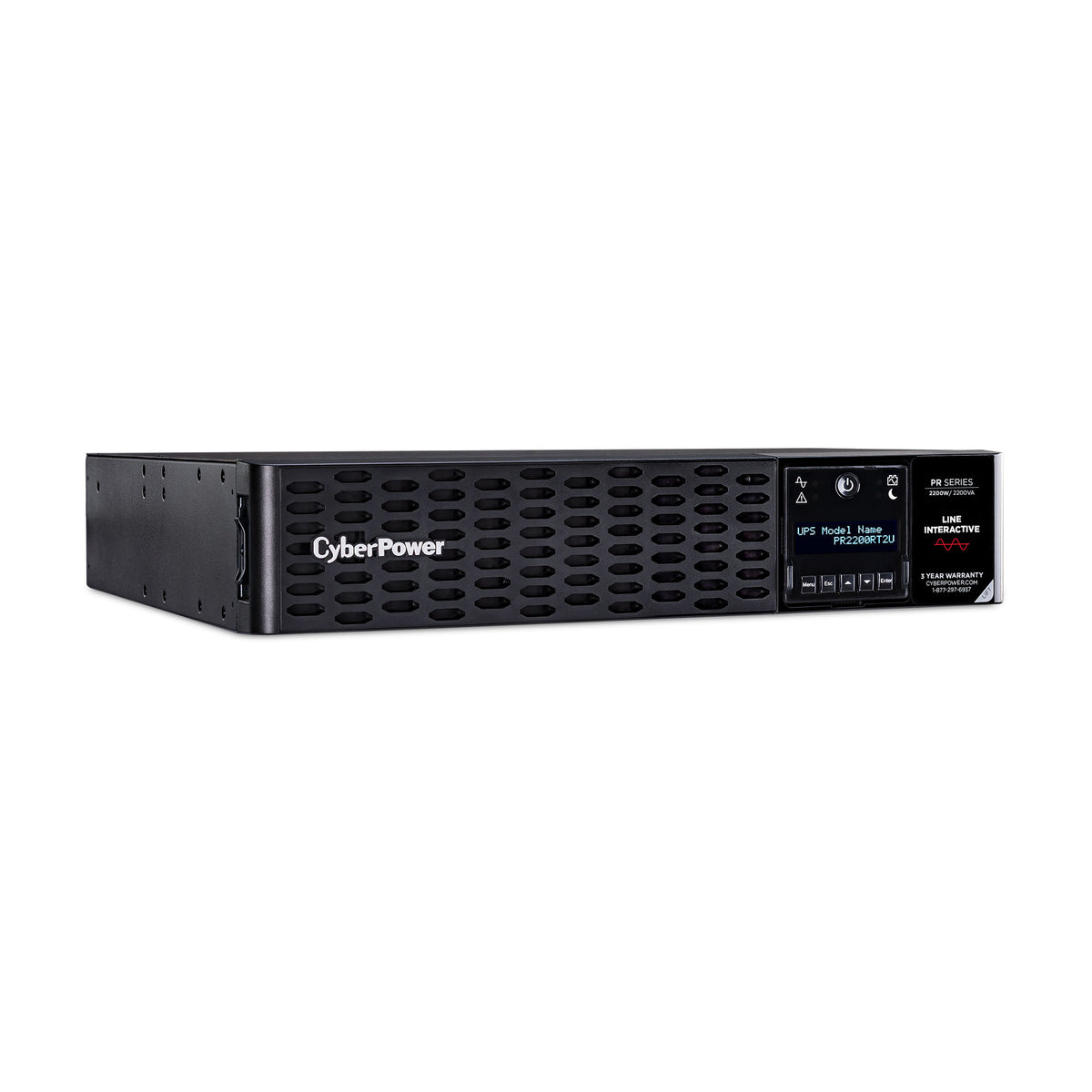 NO BREAK CYBERPOWER PR2200RT2U, 2200 VA, 2200 W, NEGRO