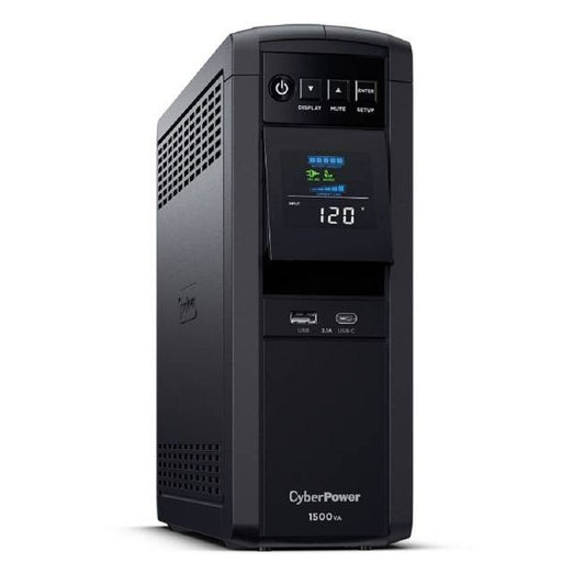 NO-BREAK CYBERPOWER CP1500PFCLCD, 1500 VA, 1000 W, 8 H, NEGRO