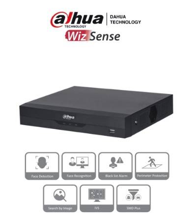 DAHUA NVR2116HS-I2 NVR 8 MP 4K 16 CH IP WIZS & IA REND 144 MBPS SMART H.265+ 4 CANALES SMD 1 PUERTO SATA 10 TB HDMI&VGA ONVIF