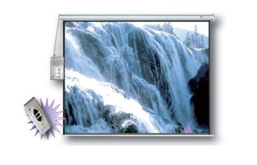 PANTALLA DE PROYECCIÓN SCREENS MSE244, 136 PULGADAS, ELÉCTRICA, COLOR BLANCO