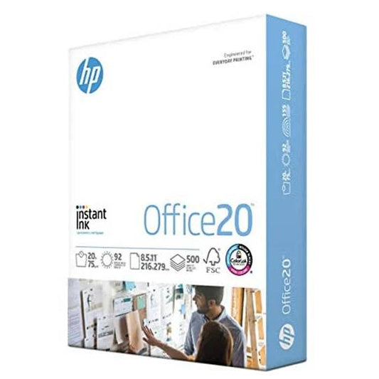 PAPEL TAMAÑO CARTA COLOR BLANCO MARCA HP 764025932868 75GR 92% BLANCURA 10 RESMAS CON 500 HOJAS CADA UNA