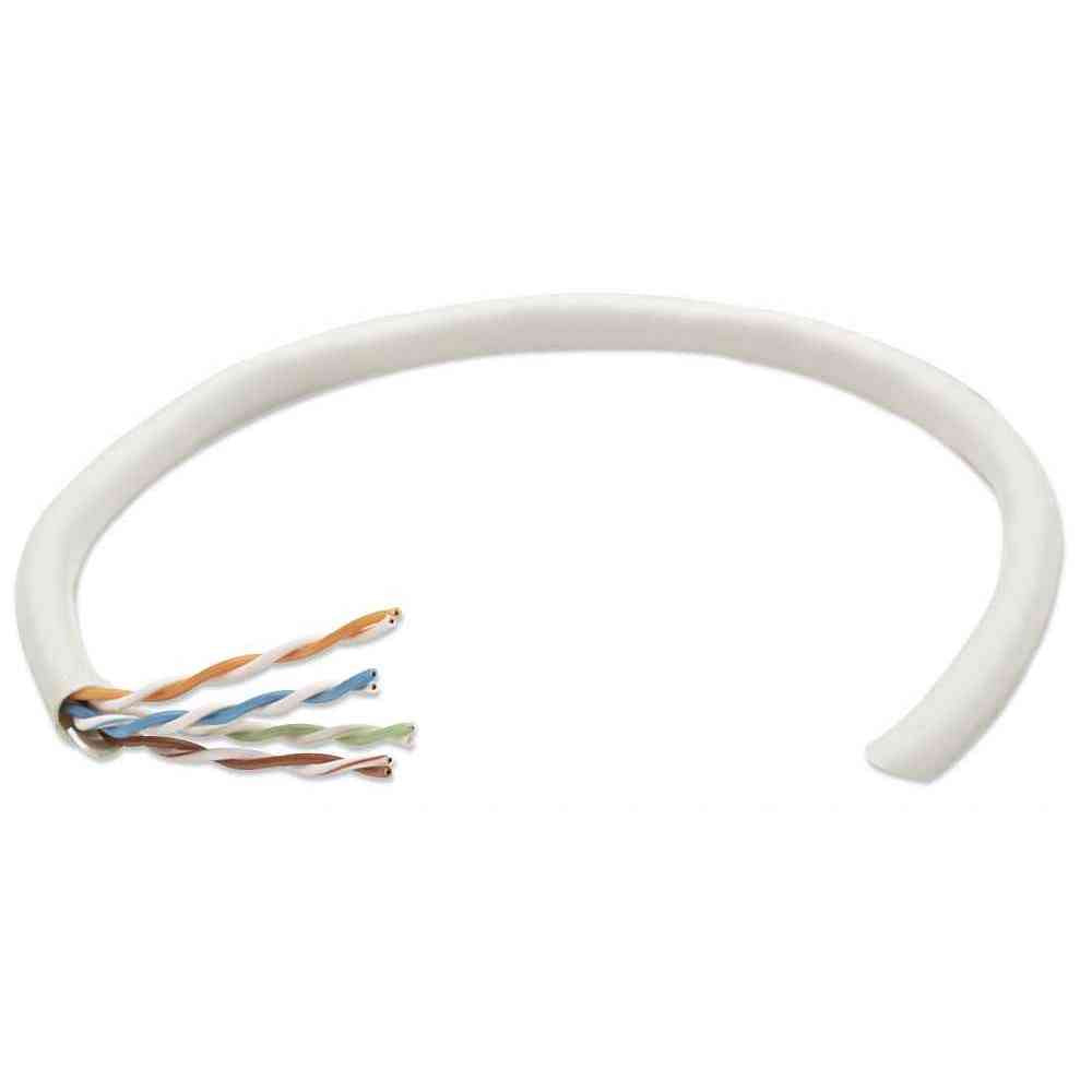 BOBINA DE CABLE DE RED UTP, SOLIDA, 362320, ALUMINIO CON RECUBRIMIENTO DE COBRE (CCA), 305M, CAT 5E, COLOR GRIS, 4 PARES, 24AWG