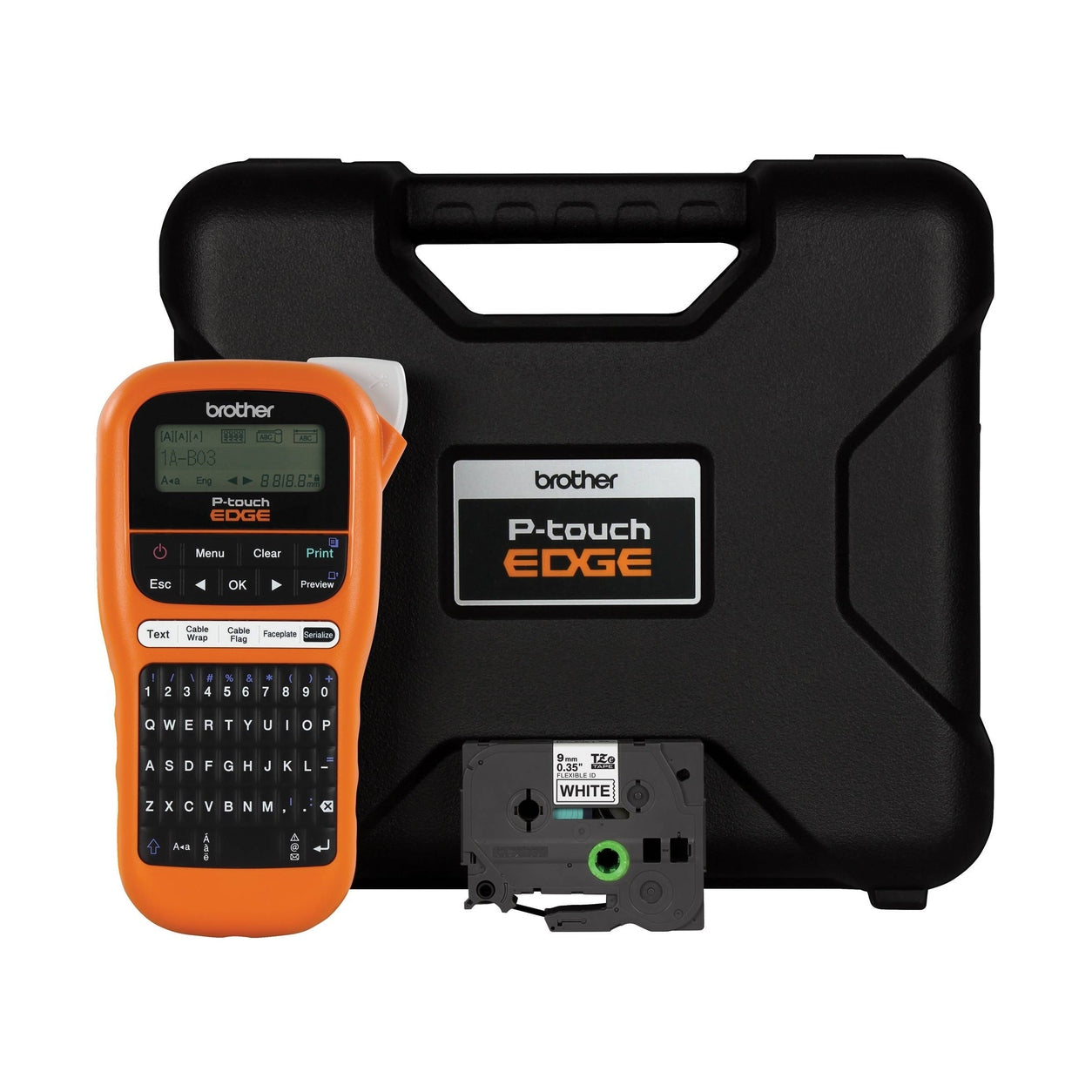 ROTULADOR INDUSTRIAL BROTHER P-TOUCH PTE110, TRANSFERENCIA TÉRMICA, MALETÍN, IMPRIME ETIQUETAS LAMINADAS DE HASTA 12 MM DE ANCHO