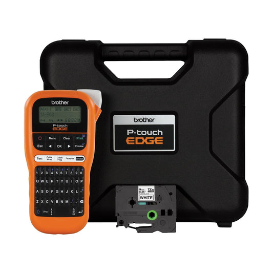 ROTULADOR INDUSTRIAL BROTHER P-TOUCH PTE110, TRANSFERENCIA TÉRMICA, MALETÍN, IMPRIME ETIQUETAS LAMINADAS DE HASTA 12 MM DE ANCHO