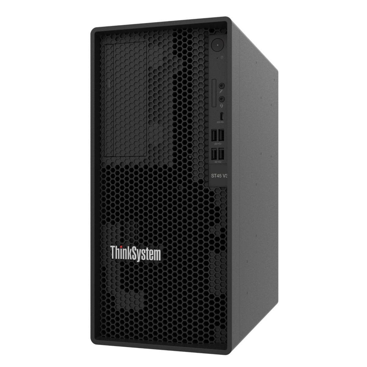 SERVIDOR LENOVO-THINKSYSTEM ST45 V3,(7DH4A00GLA),AMD EPYC 4124P 4C 3.8GHZ/3.8GHZ,THINKSYSTEM 16GB TRUDDR5 5600MHZ,DD DE 2TB 3.5 PULGADAS