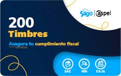 TIMBRES FISCALES ASPEL PAQUETE DE 200 TIMBRES FACTE/200 (ELECTRONICO)