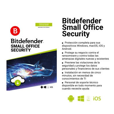 (GRABITYZONE) BITDEFENDER SMALL OFFICE SECURITY 10USR + 1SERVER
