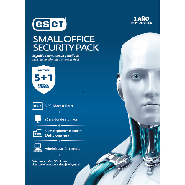 ESET SMALL OFFICE SECURITY PACK, BASE, 5 LICENCIAS