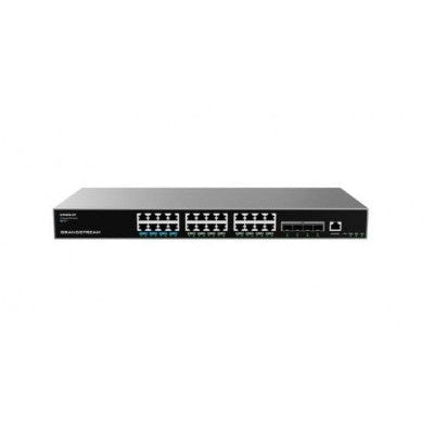 SWITCH ADMINISTRABLE CAPA L3+, 24 PTOS GIGABIT + 4 SFP, POE HASTA 360W DE SALIDA, COMPATIBLE CON GWN CLOUD