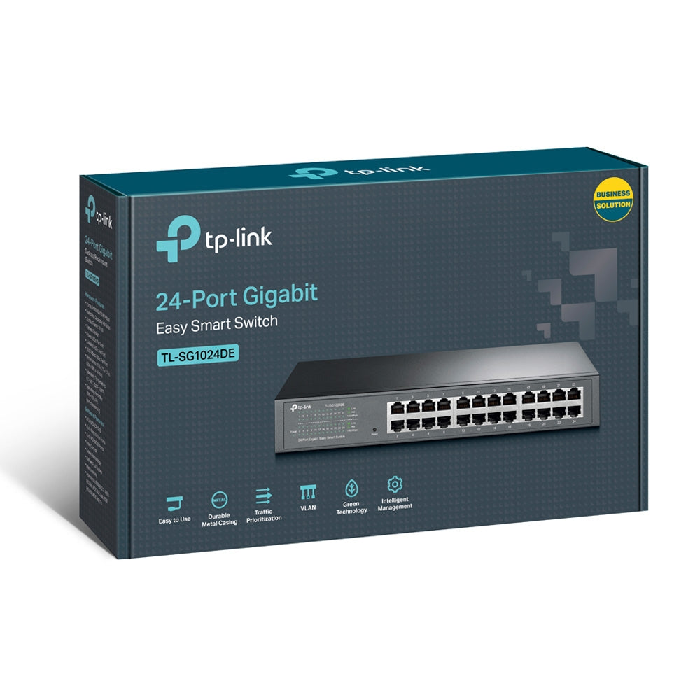 SWITCH TP-LINK TL-SG1024DE, NEGRO, 24 PUERTOS