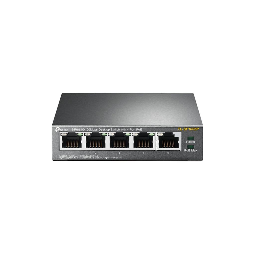 SWITCH DE SOBREMESA CON 5 PUERTOS A 10/100 MBPS POE
