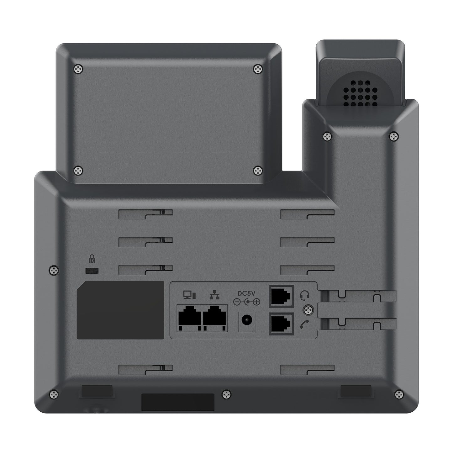 TELÉFONO IP DE 3 LÍNEAS CON 6 CUENTAS SIP, CONFERENCIA DE 5 VÍAS, GDMS, GIGABIT CON POE PERO NO INCLUYE SU FUENTE DE ALIMENTACIÓN