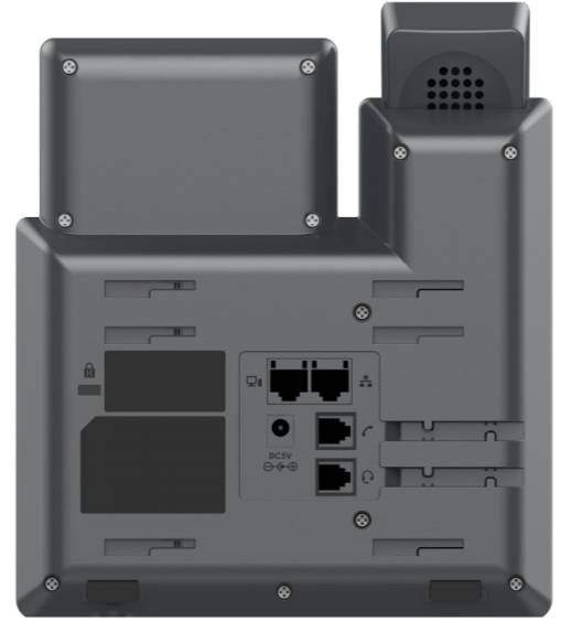 TELÉFONO IP DE 2 LÍNEAS CON 4 CUENTAS SIP, CONFERENCIA DE 5 VÍAS, ETHERNET, POE, PERO SI INCLUYE SU FUENTE DE ALIMENTACIÓN