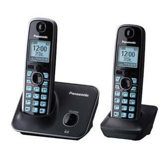 PANASONIC 2 TELEFONOS INALAMBRICO, PANTALLA DE 1.8, ECUALIZADOR, ALARMA, BLOQUEO DE LLAMADAS, ALTAVOZ, NEGRO